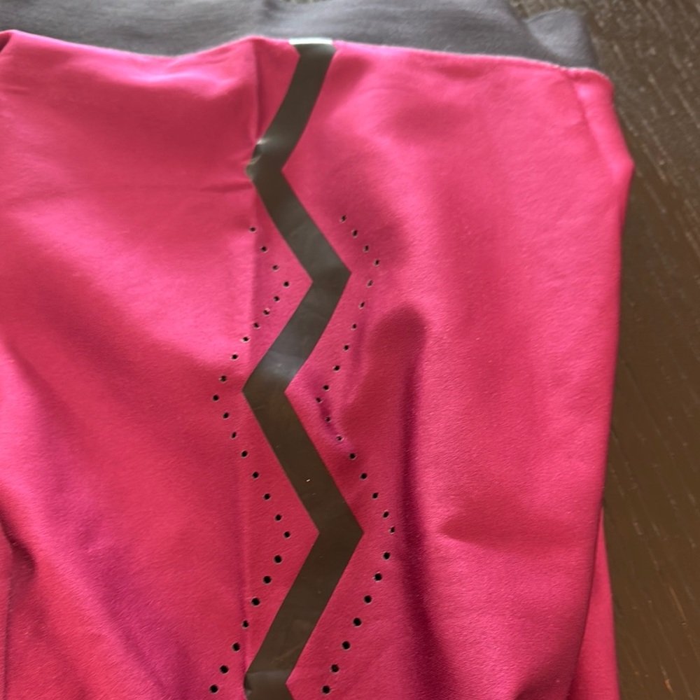 Ultracor Black Leggings with Purple Detail